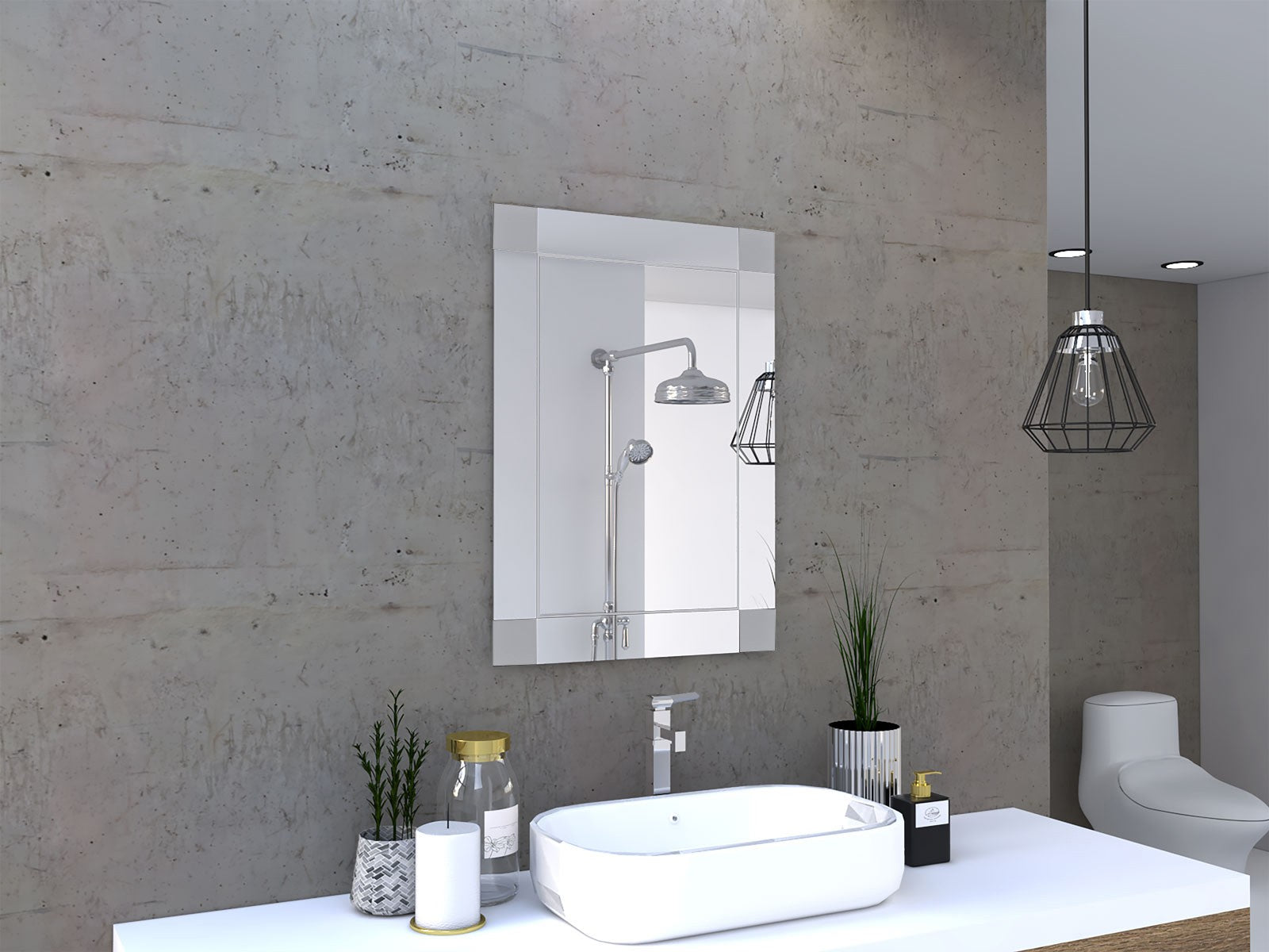 Modern Minimalist Blocks Wall Mirror