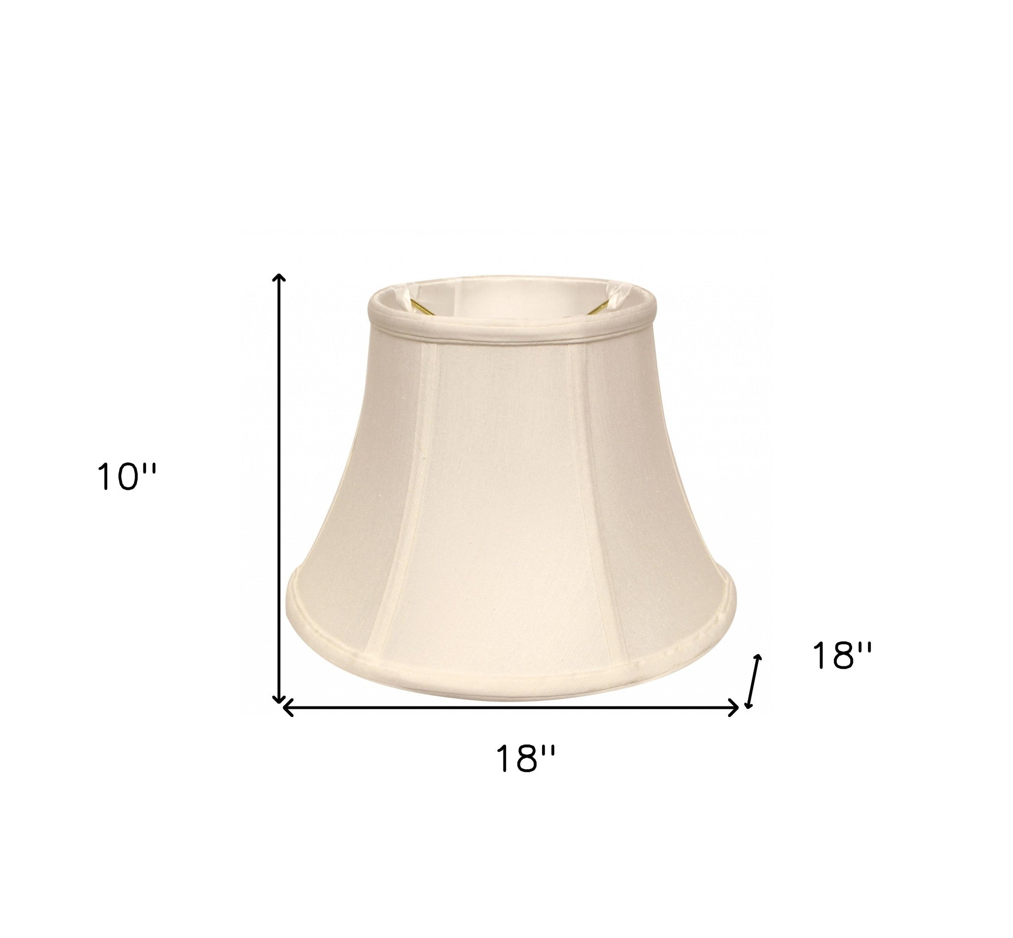 18" White Drum Monay Shantung Lampshade