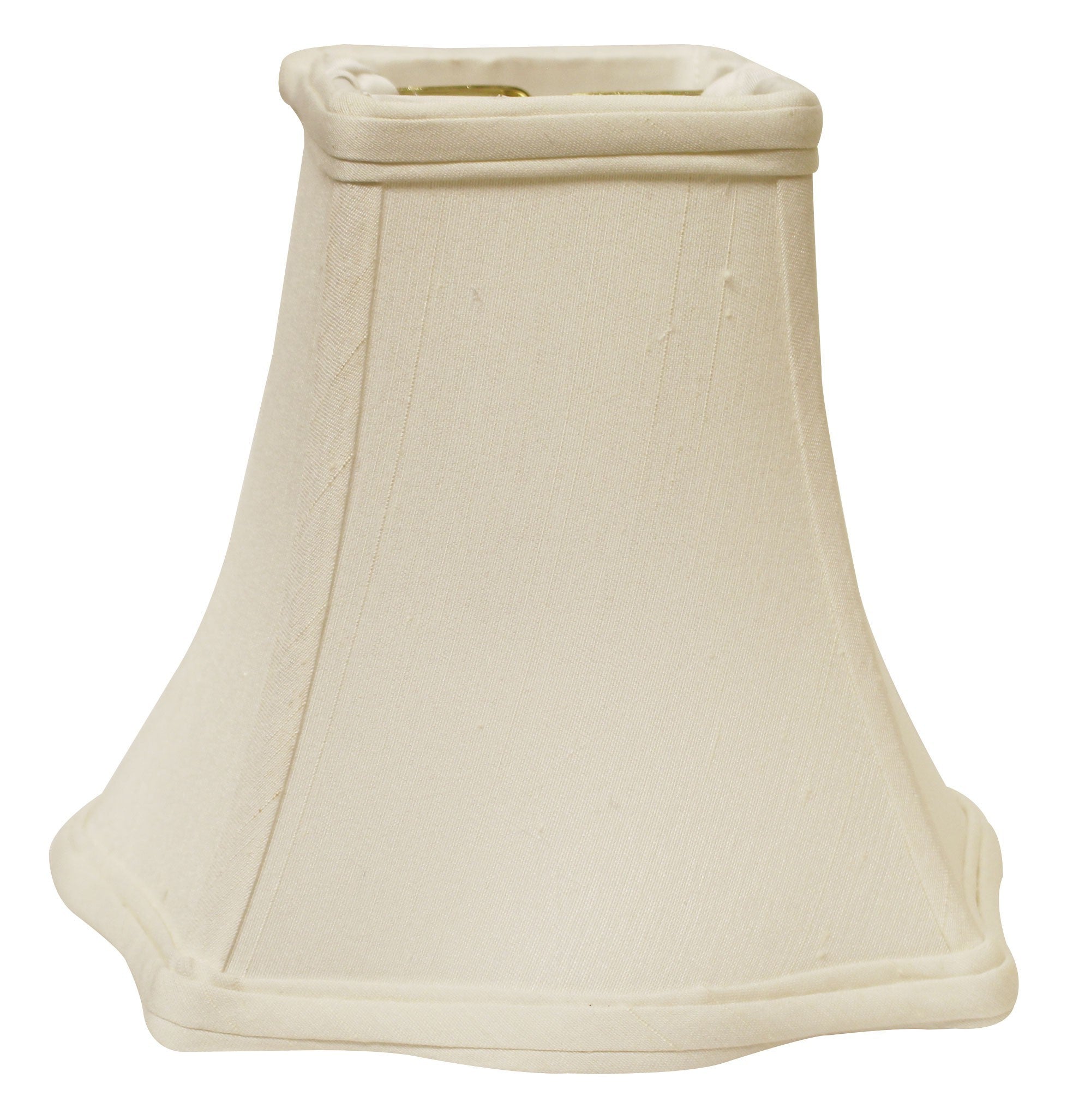 18" White Premium Square Monay Shantung Lampshade