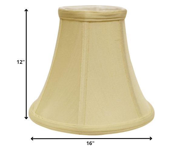 16" Antique White Premium Bell Monay Shantung Lampshade