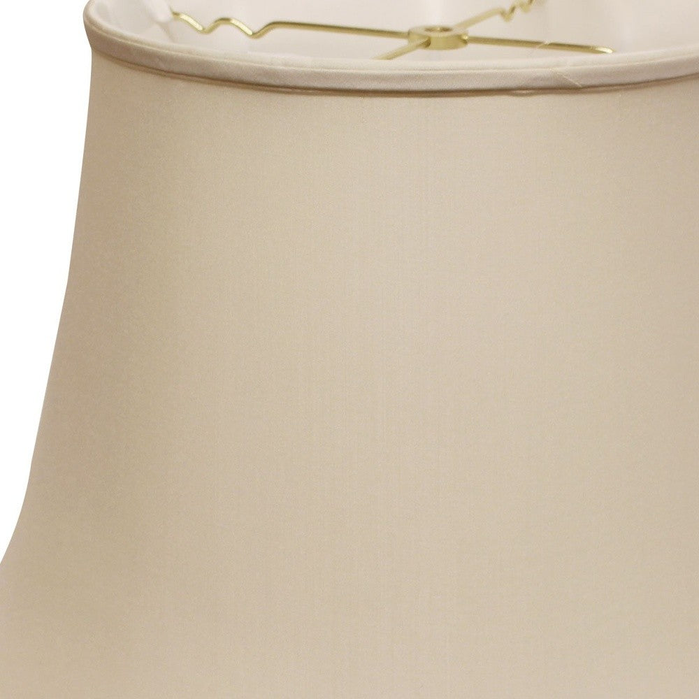 16" Biege Sloped Euro Bell Pongee Shantung Lampshade