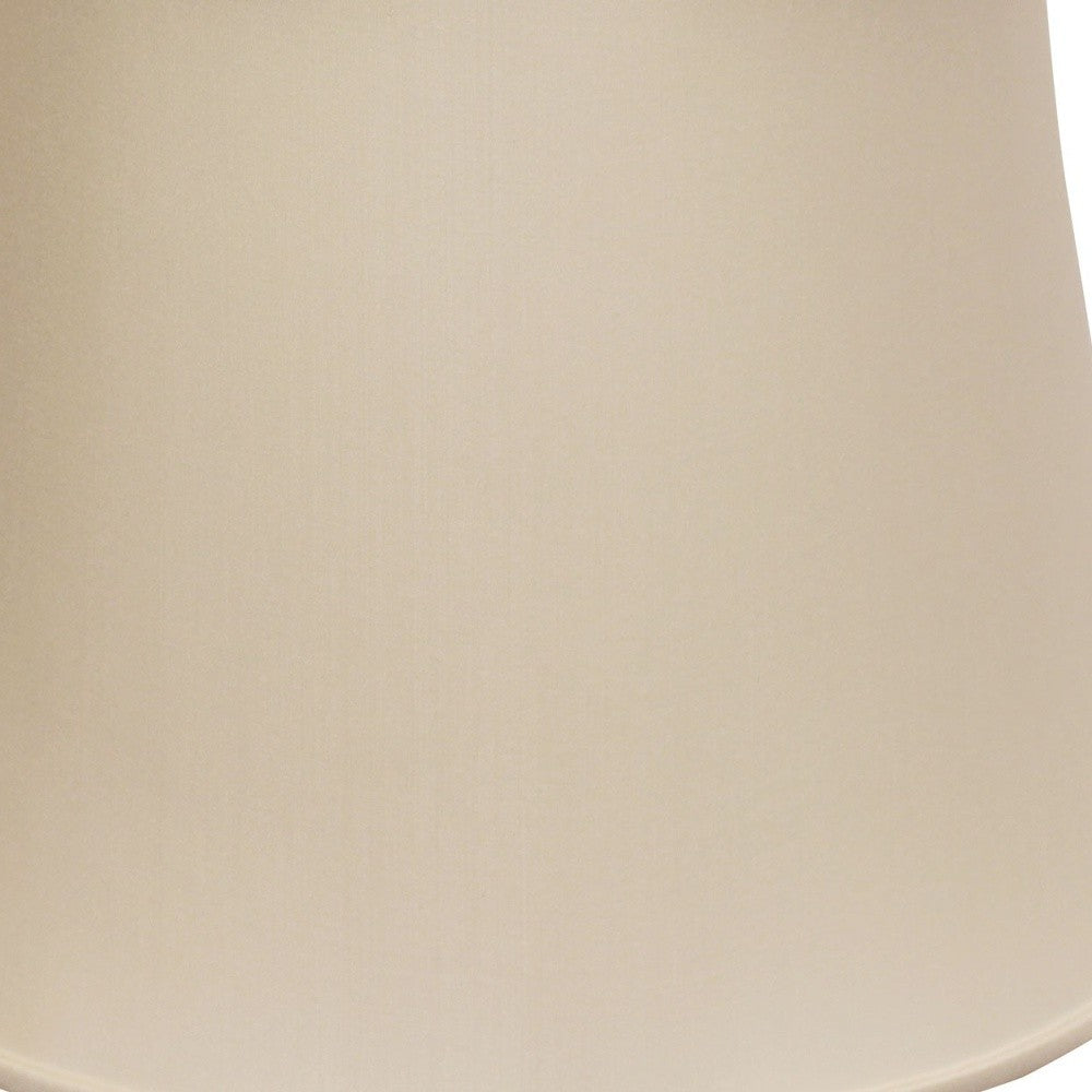 18" Biege Sloped Euro Bell Pongee Shantung Lampshade