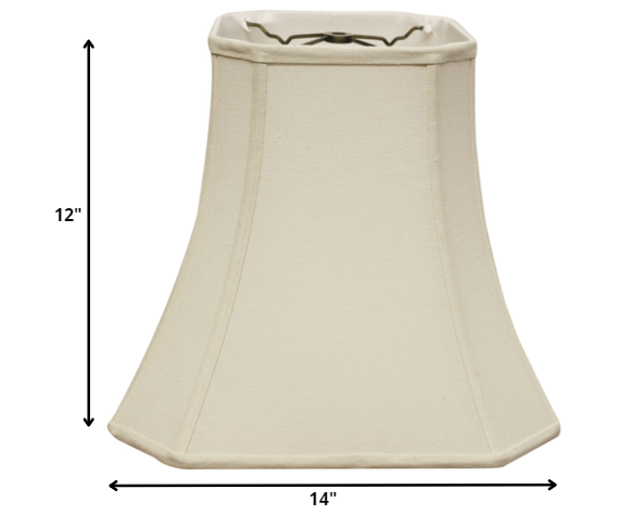 14" Inherent Slanted Square Bell Linen Lampshade