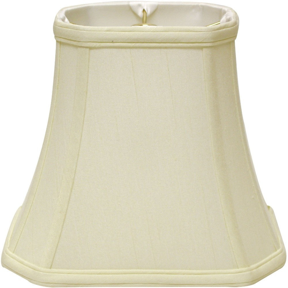 16" Ivory Slanted Rectangle Bell Monay Shantung Lampshade