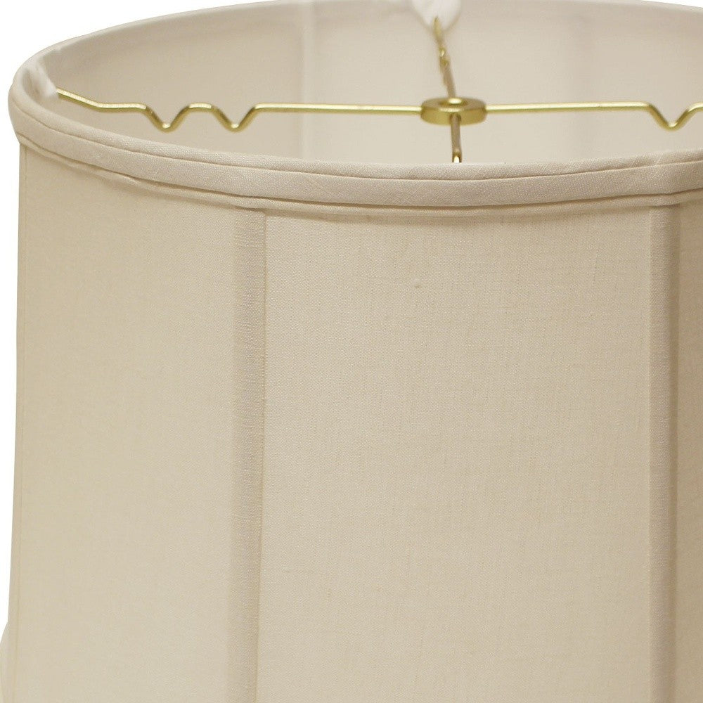 17" Off White Throwback Drum Linen Lampshade