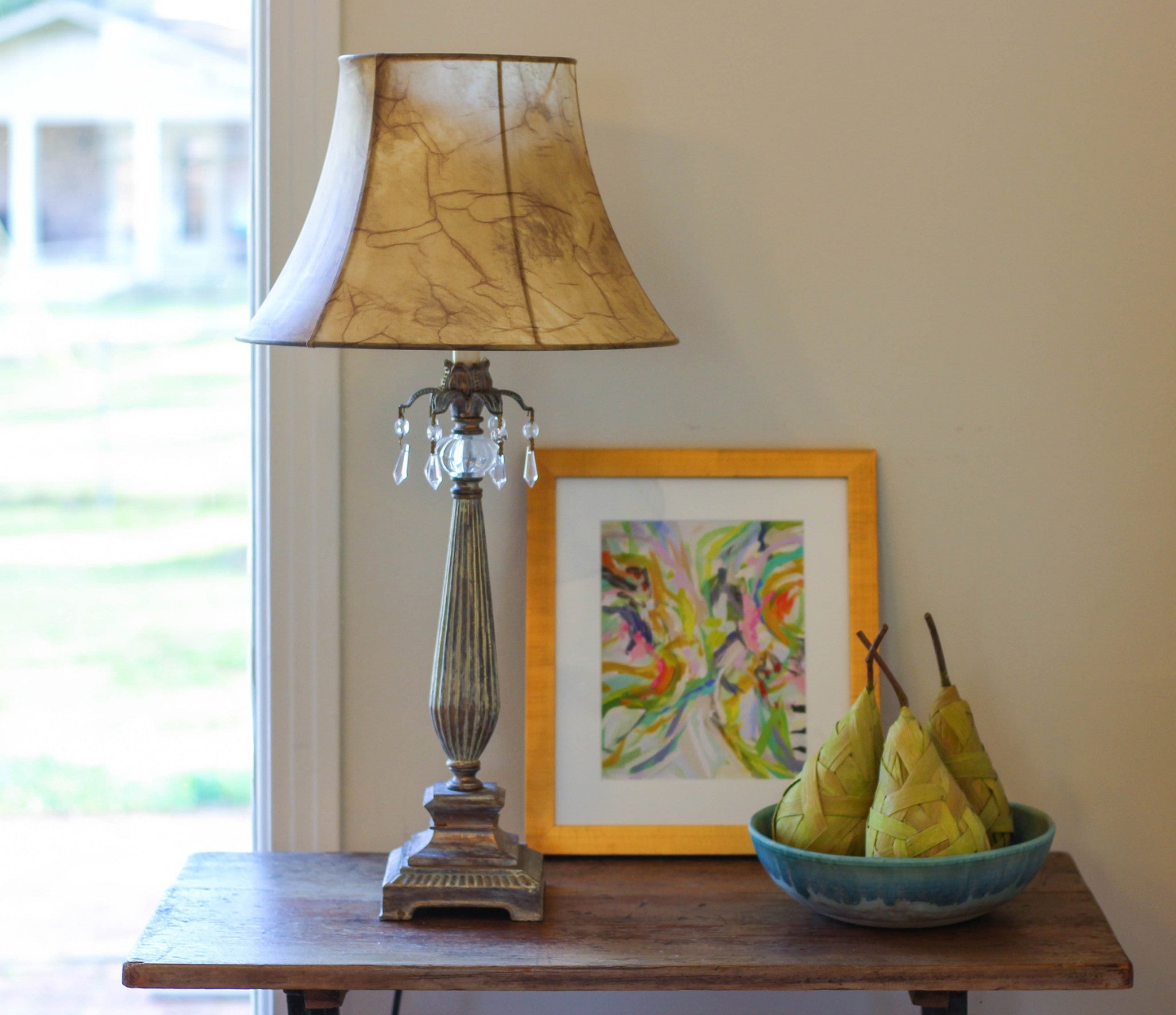 12" Antique Parchment Slanted Softback Lampshade