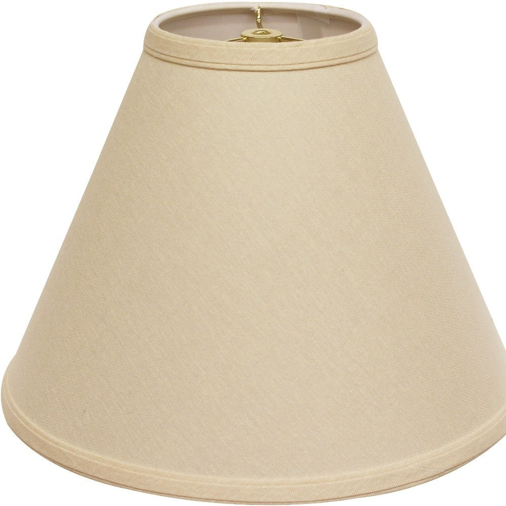 13" Parchment Biege Deep Cone Linen Lampshade