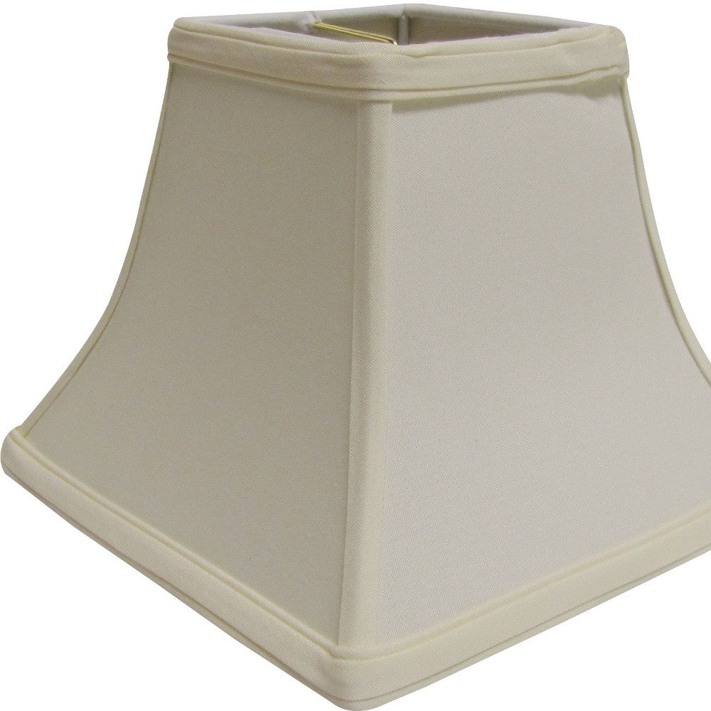 10" Ivory Square Bell No Slub Lampshade