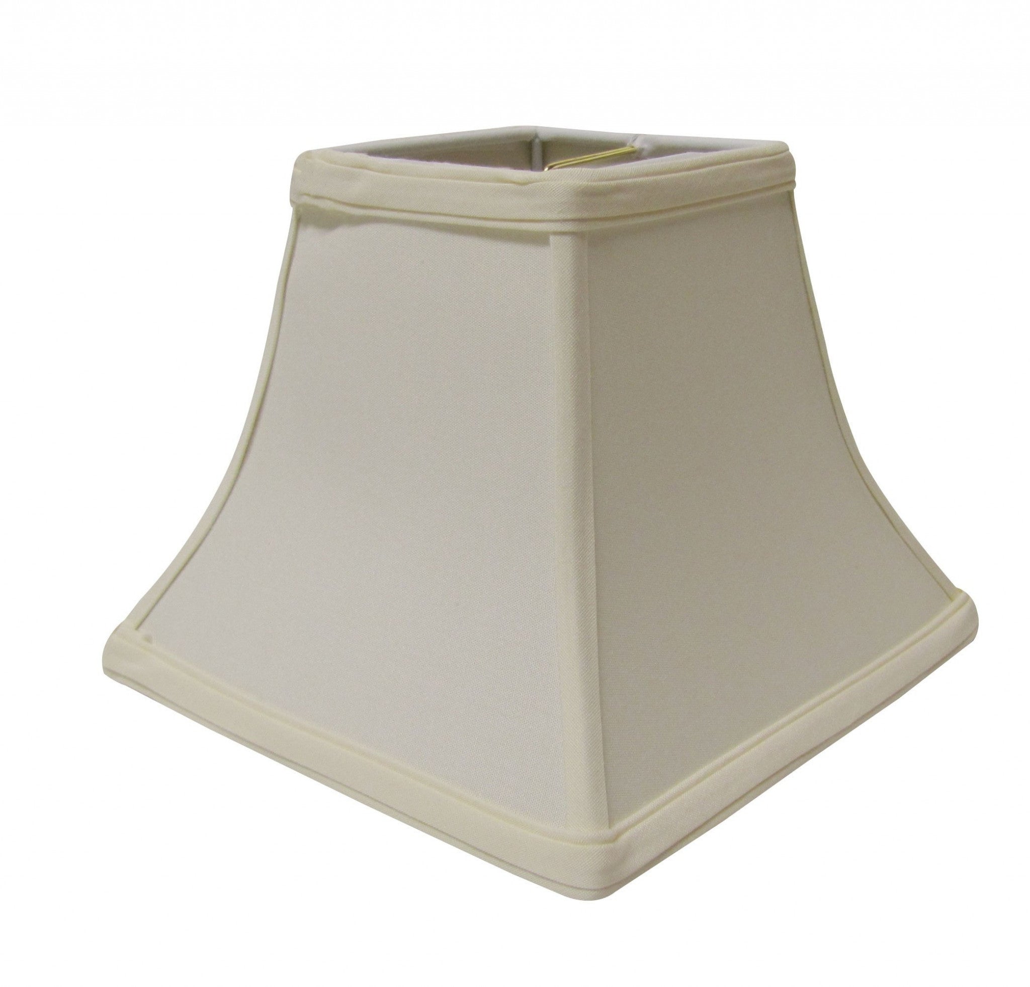 12" Ivory Square Bell No Slub Lampshade