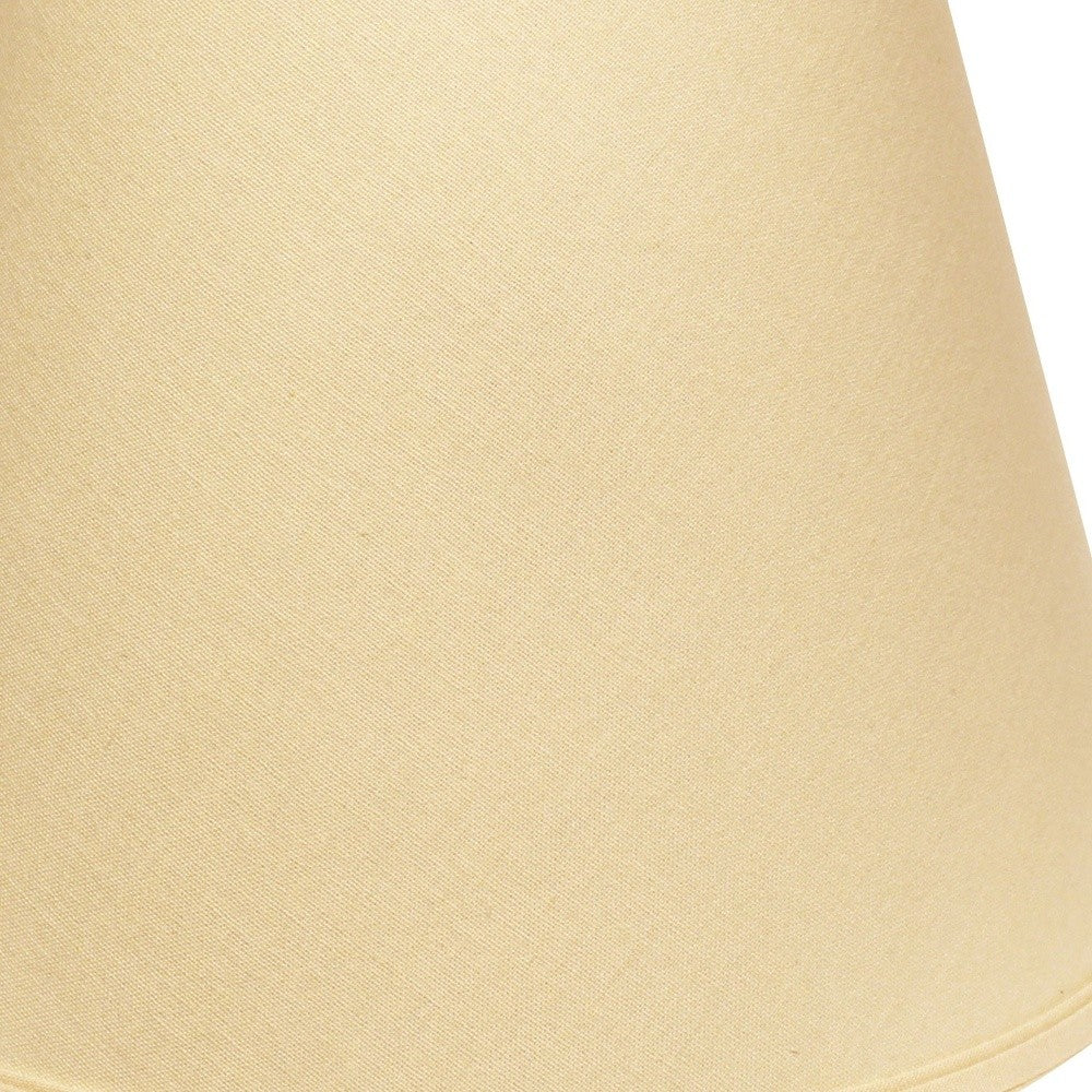 16" Parchment Biege Empire Deep Slanted Linen Lampshade