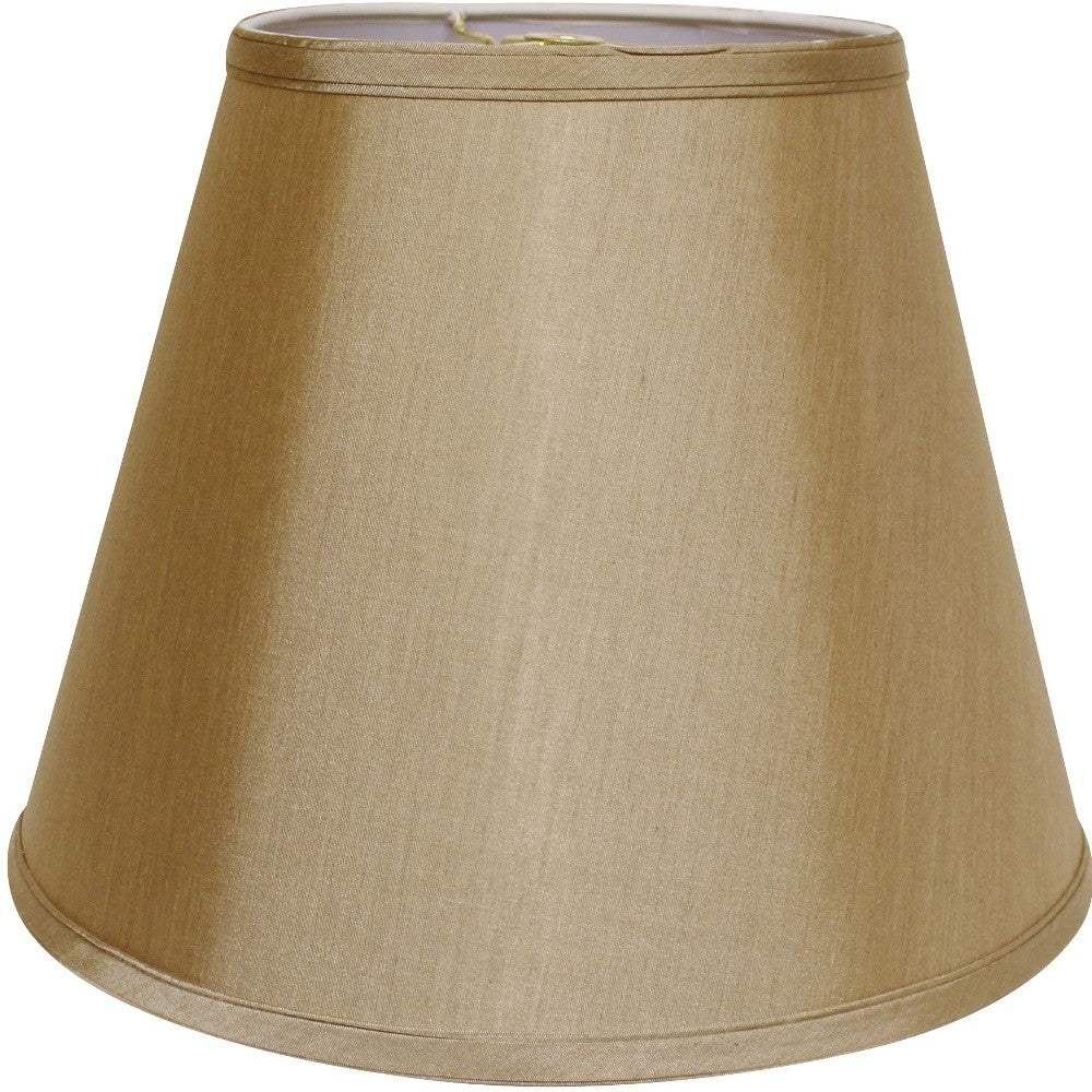 16" Pale Brown Empire Deep Slanted No Slub Lampshade