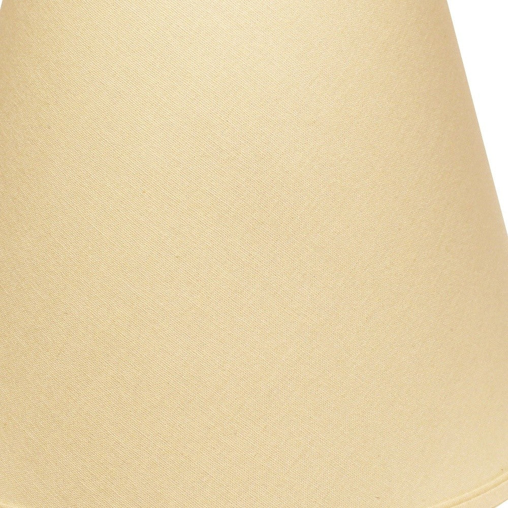 18" Parchment Biege Empire Deep Slanted Linen Lampshade