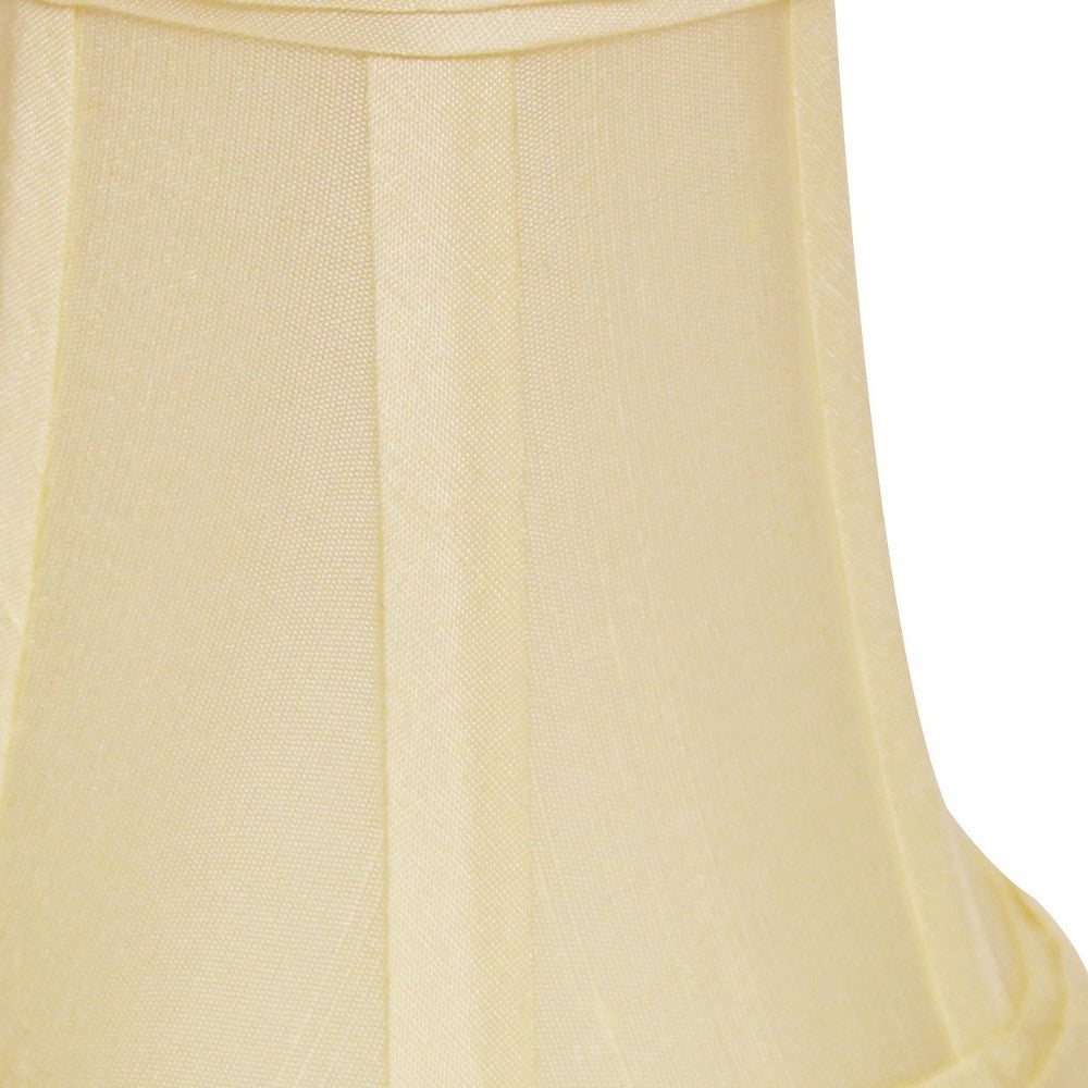 5" Ivory Slanted Set of 6 Chandelier Dupioni Lampshades