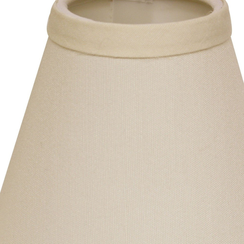 4" Ivory Set of 6 Chandelier No Slub Lampshades