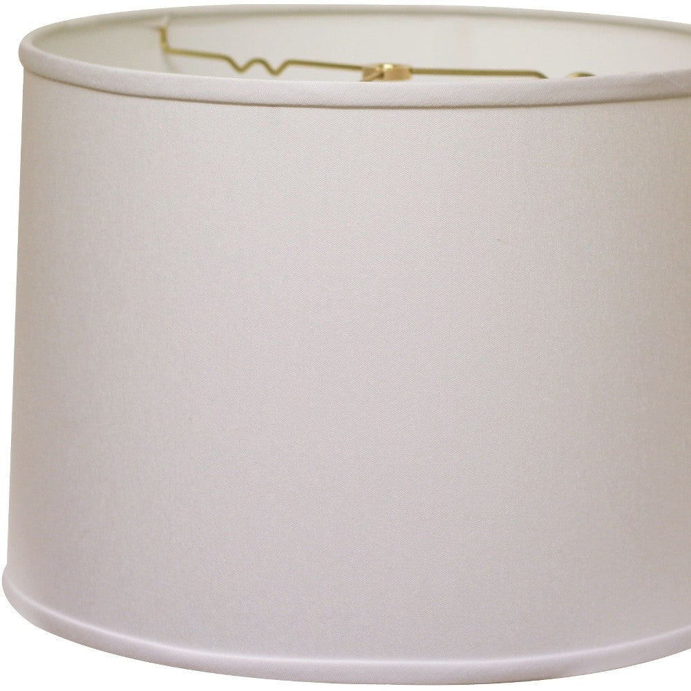 14" White Throwback Drum No Slub Lampshade