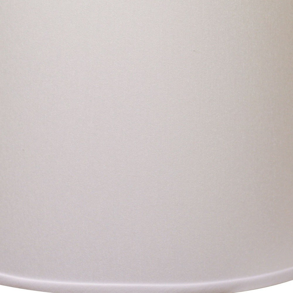 14" White Throwback Drum No Slub Lampshade