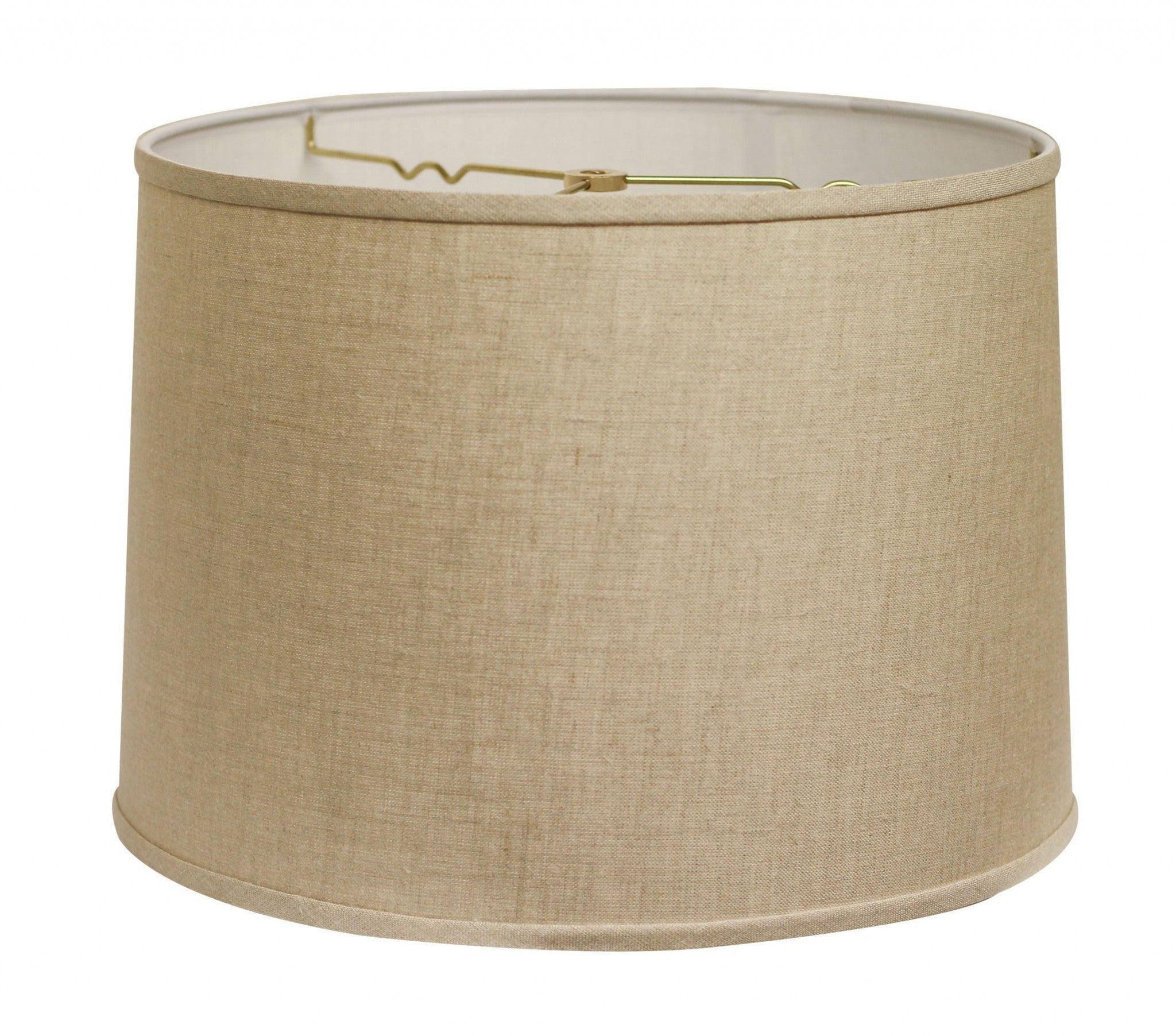 14" Dark Wheat Throwback Drum Linen Lampshade