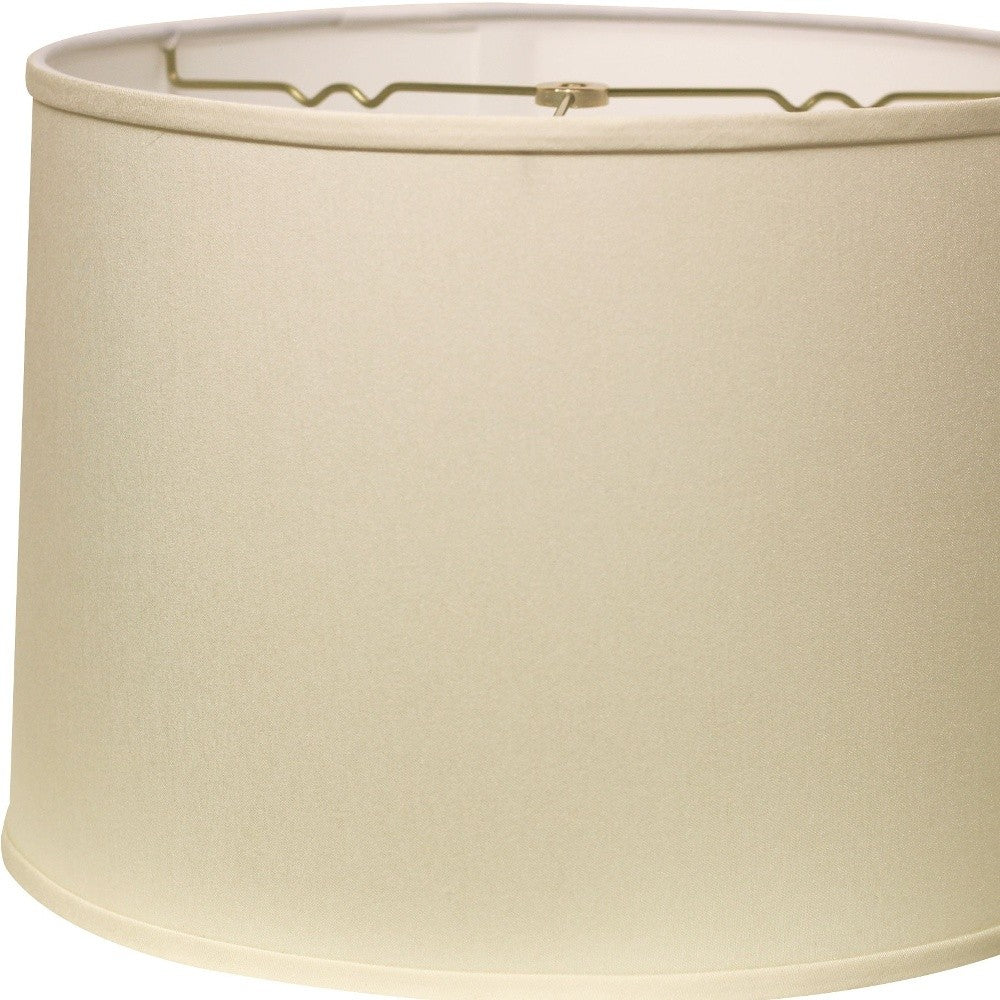 15" Ivory Throwback Drum No Slub Lampshade