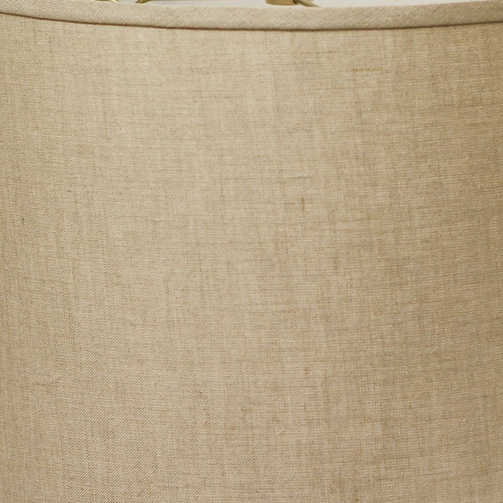 18" Dark Wheat Throwback Drum Linen Lampshade