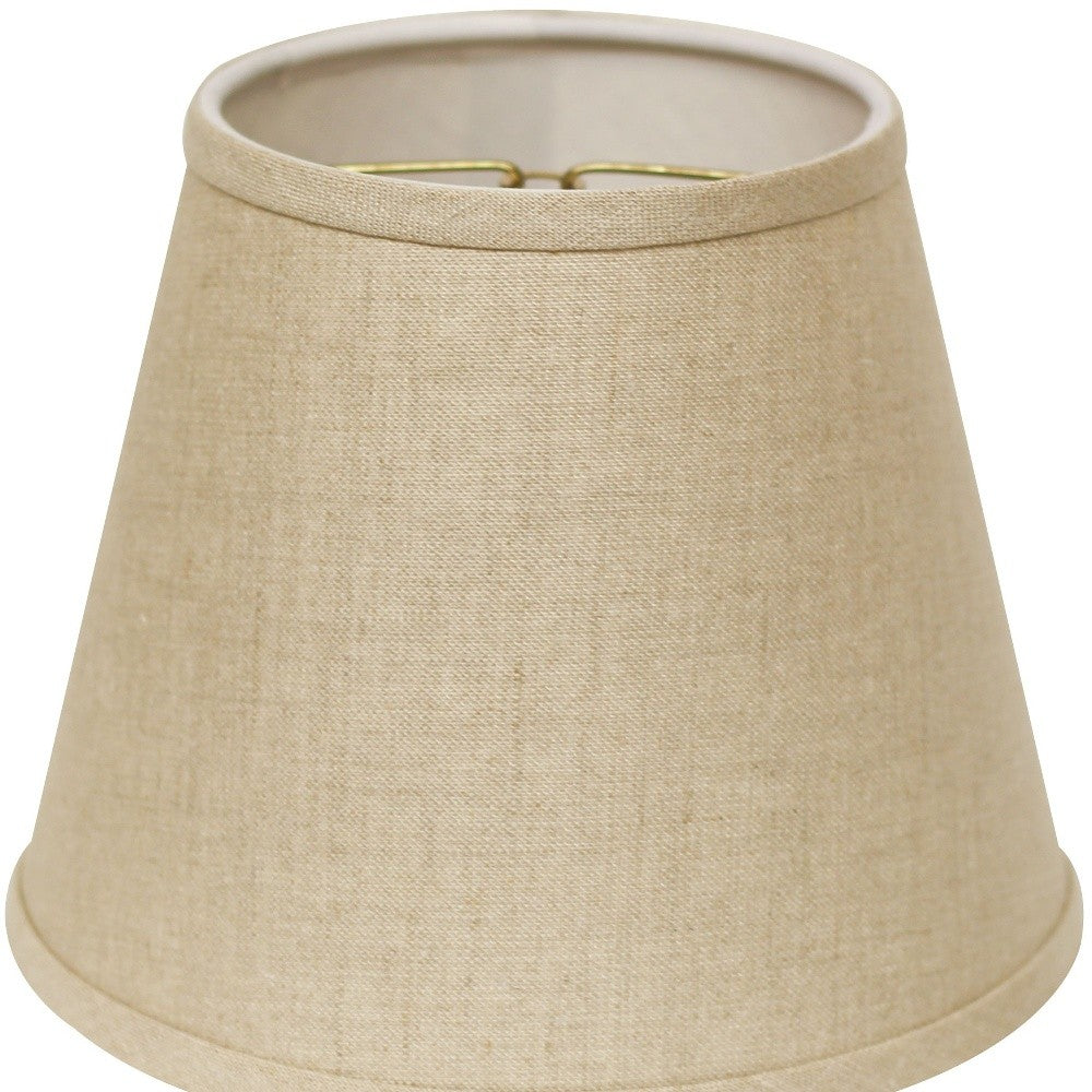 8" Dark Wheat Hardback Empire Linen Lampshade