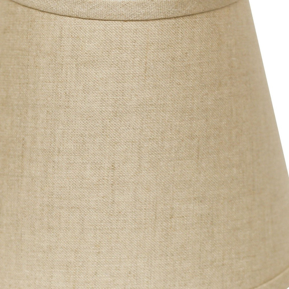 8" Dark Wheat Hardback Empire Linen Lampshade