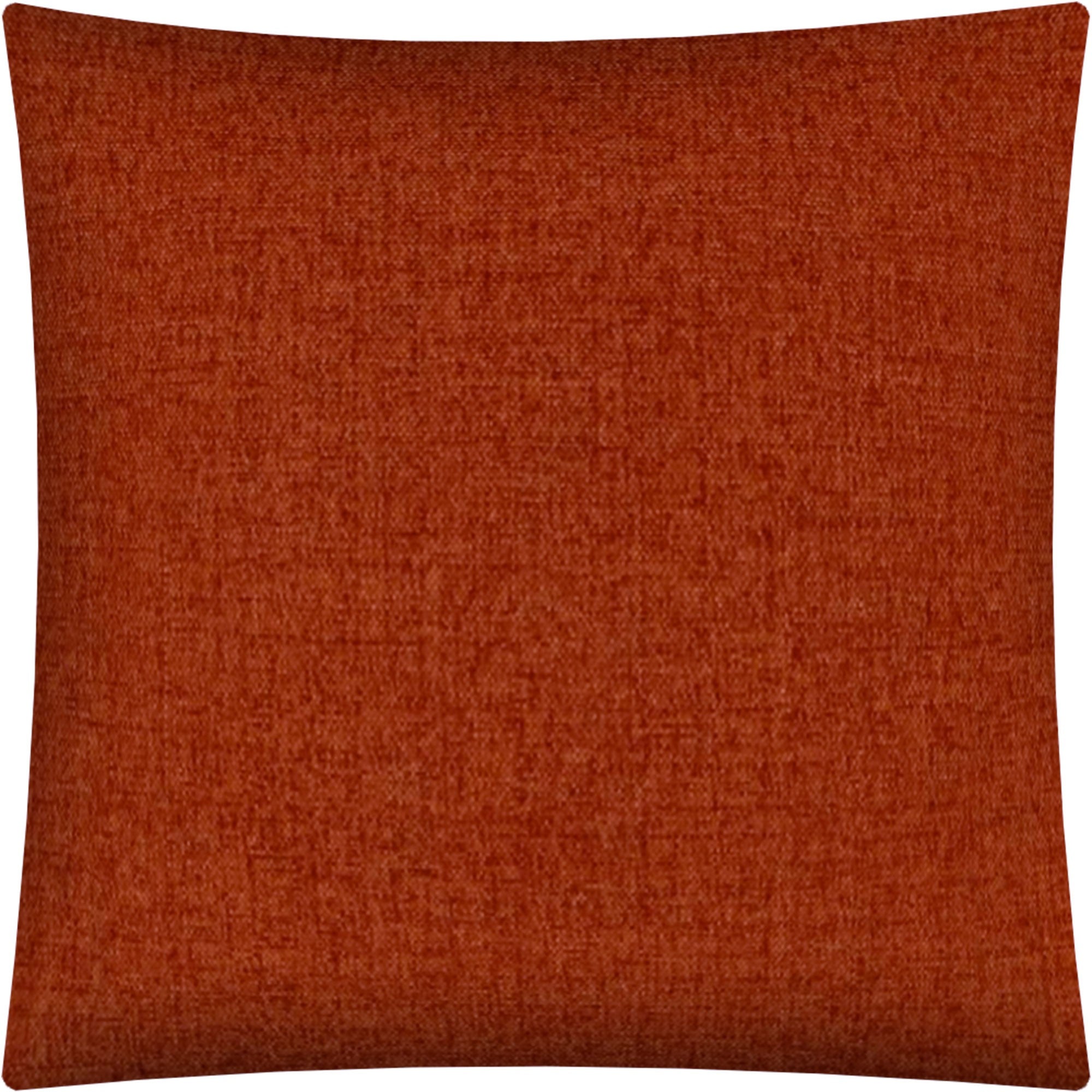 17x17 Brick Red Zippered Polyester Solid Color Throw Pillow Cover