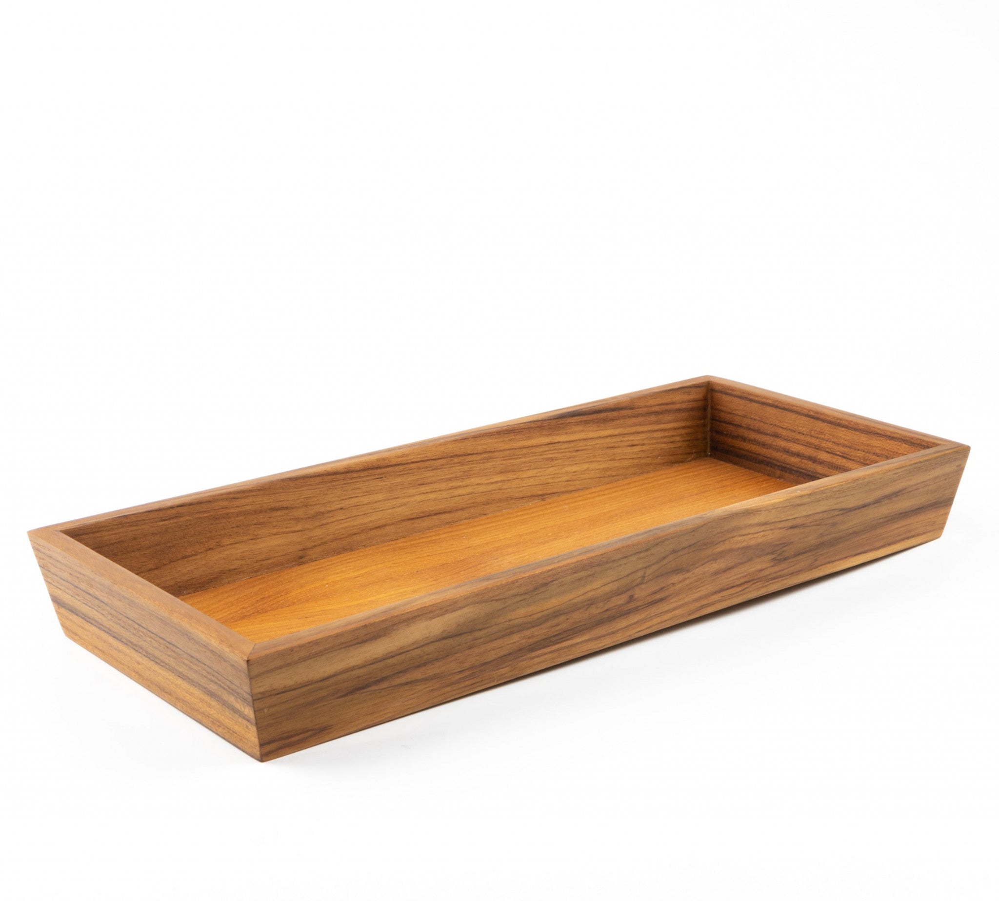 Traditional Solid Teak Vanity Tray