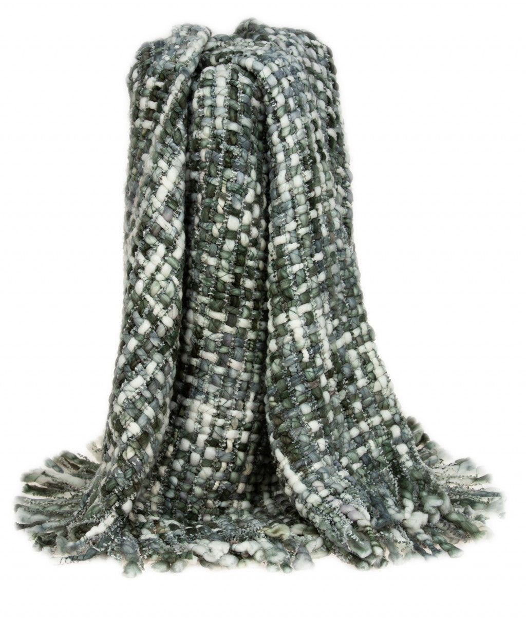 Multicolored Transitional Dreamy Knitted Soft Throw