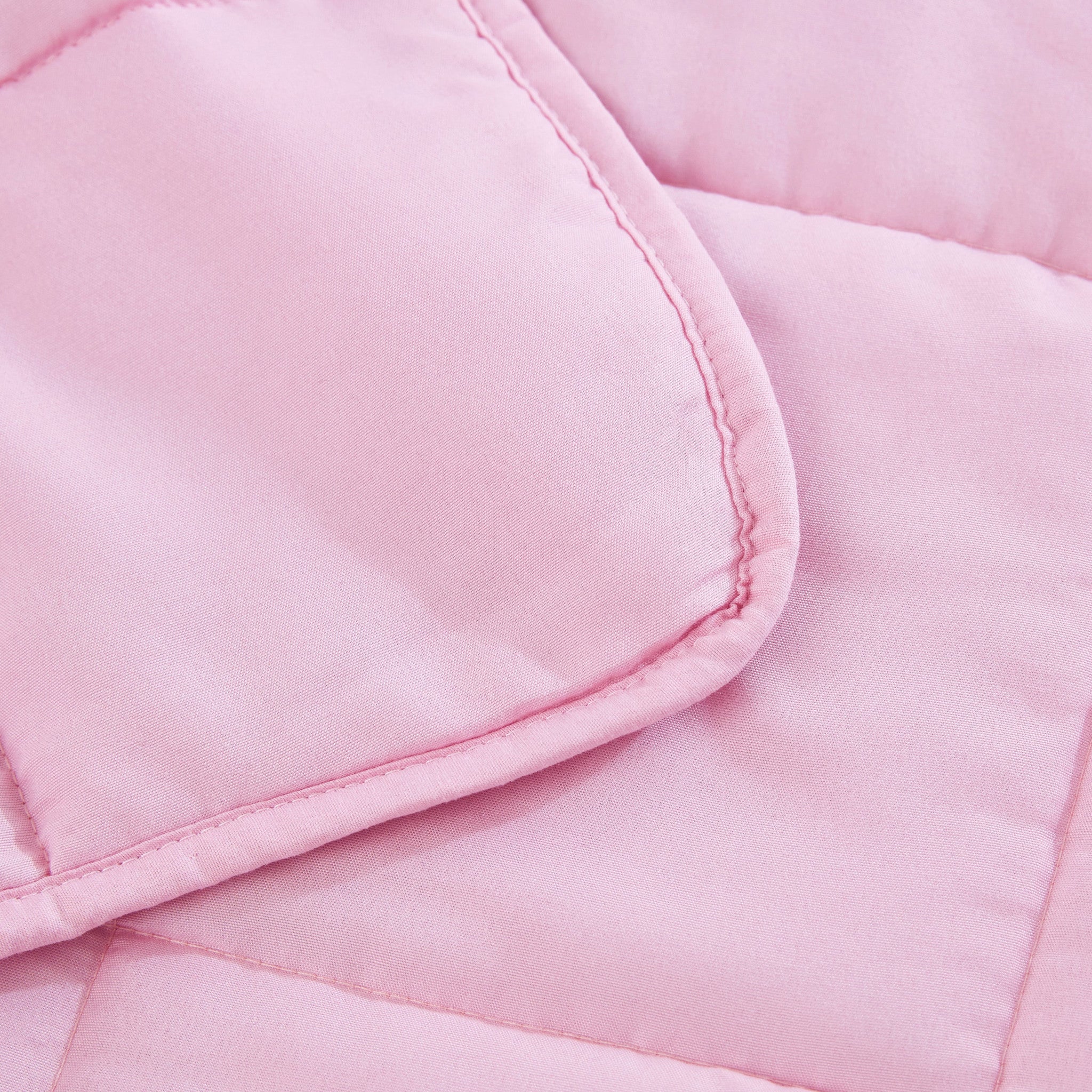 Pink Travel Weight Microfiber Throw Blanket