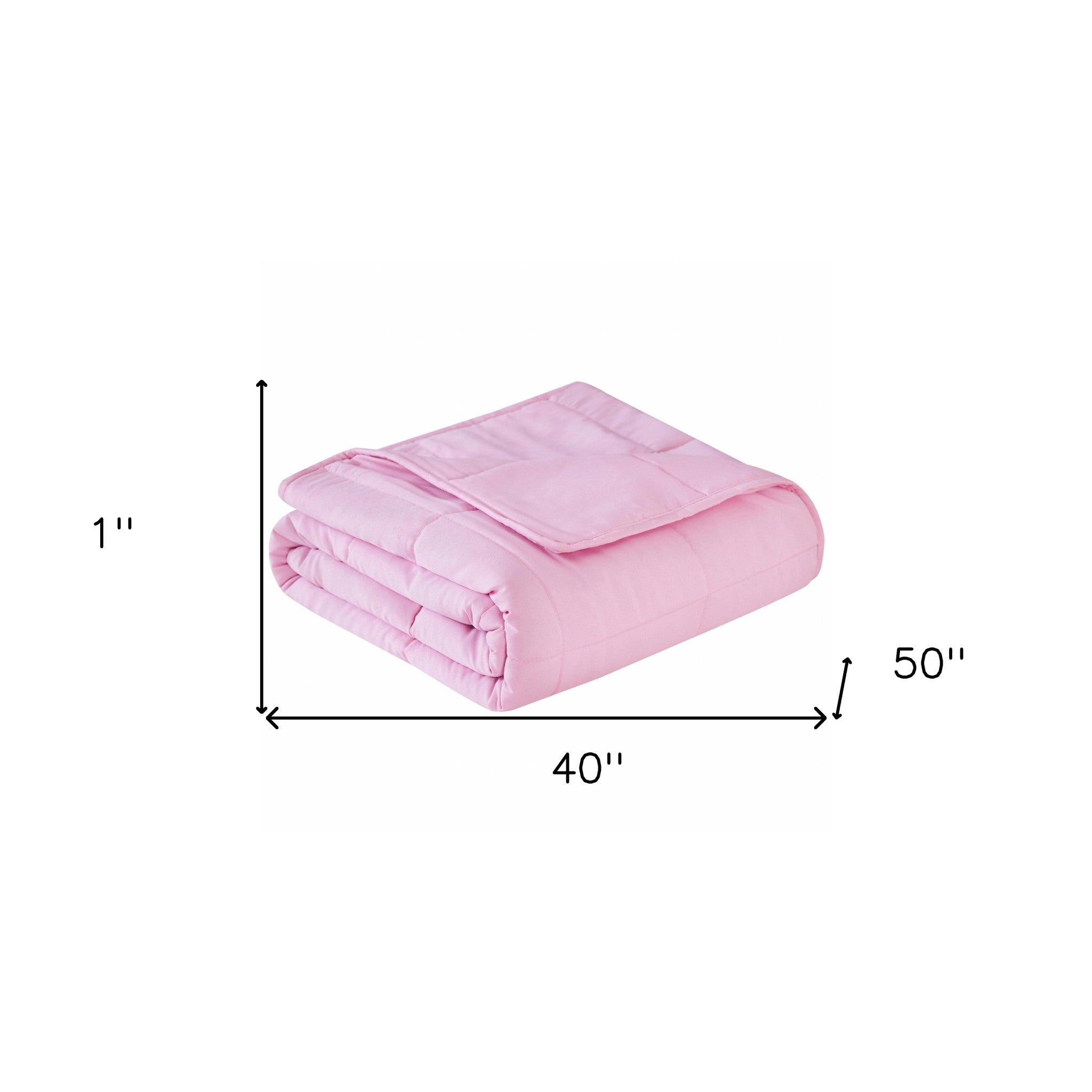 Pink Travel Weight Microfiber Throw Blanket