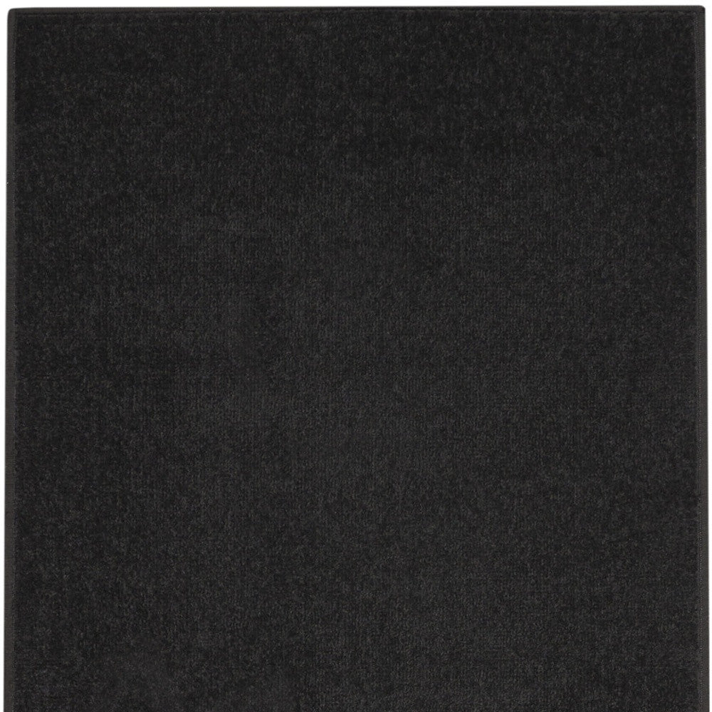 2' X 8' Black Non Skid Indoor Outdoor Runner Rug