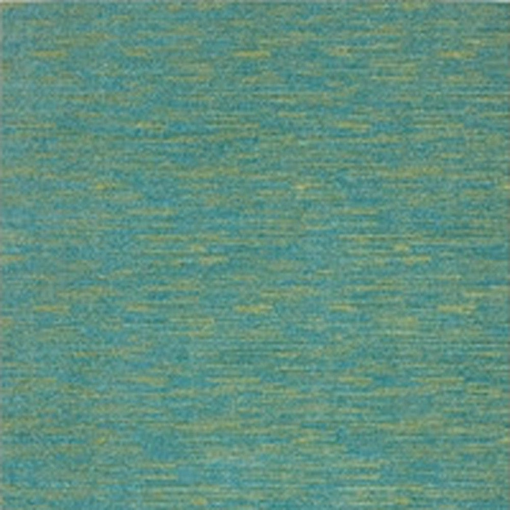 4' X 6' Blue And Green Striped Non Skid Indoor Outdoor Area Rug