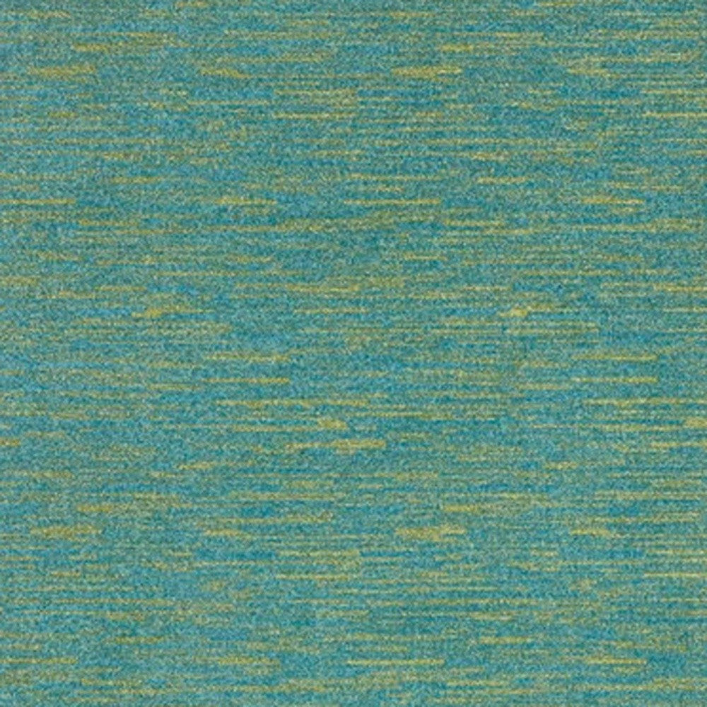 6' X 9' Blue And Green Striped Non Skid Indoor Outdoor Area Rug