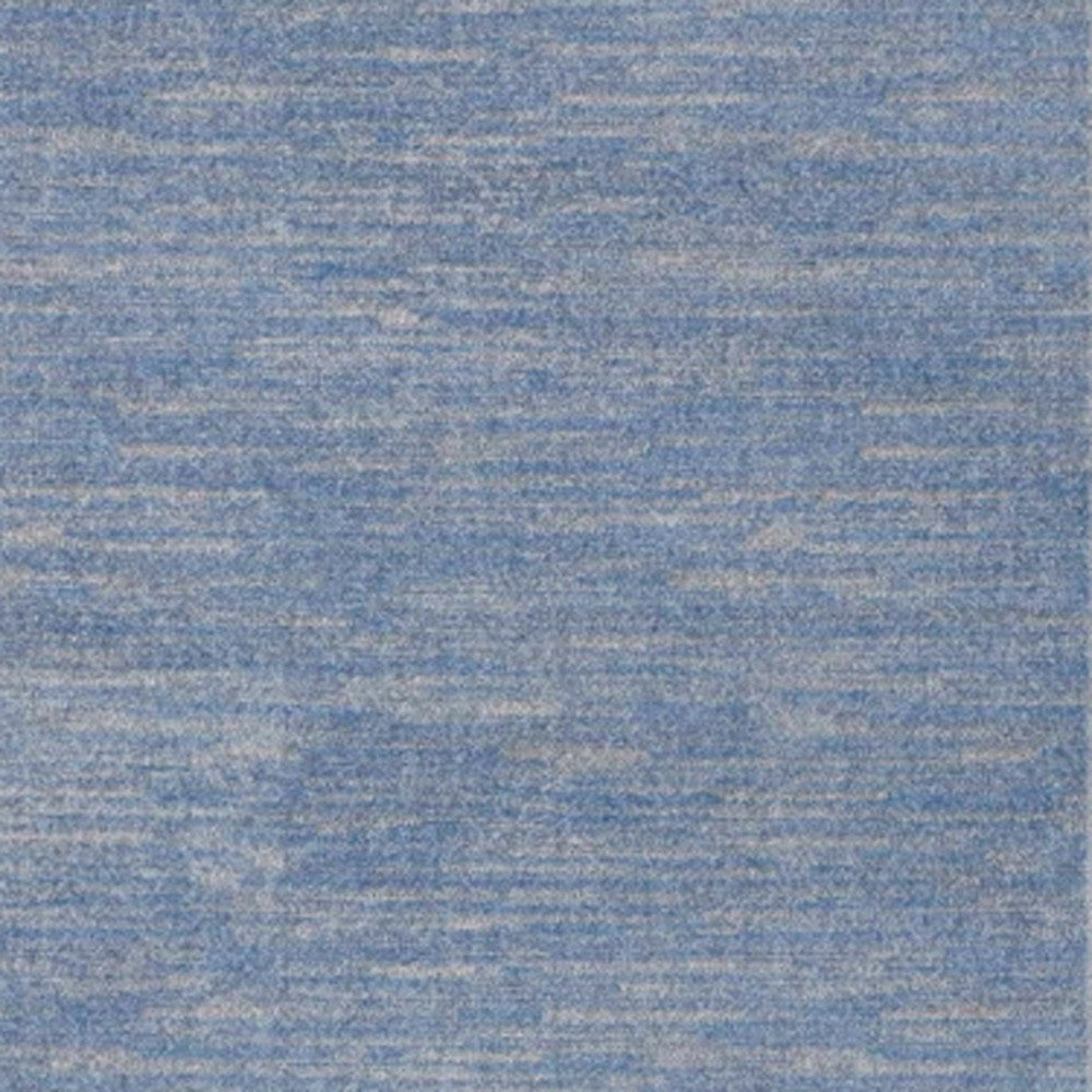 4' X 6' Blue And Grey Striped Non Skid Indoor Outdoor Area Rug