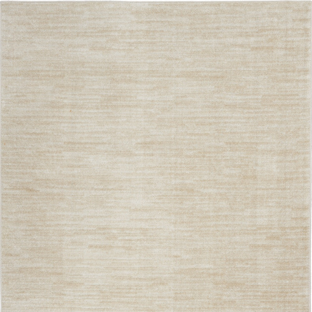 5' X 7' Ivory And Beige Non Skid Indoor Outdoor Area Rug