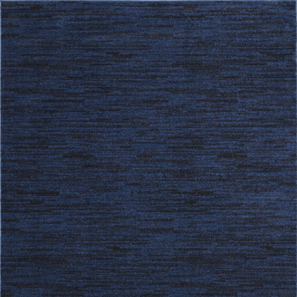 5' X 7' Midnight Blue Non Skid Indoor Outdoor Area Rug