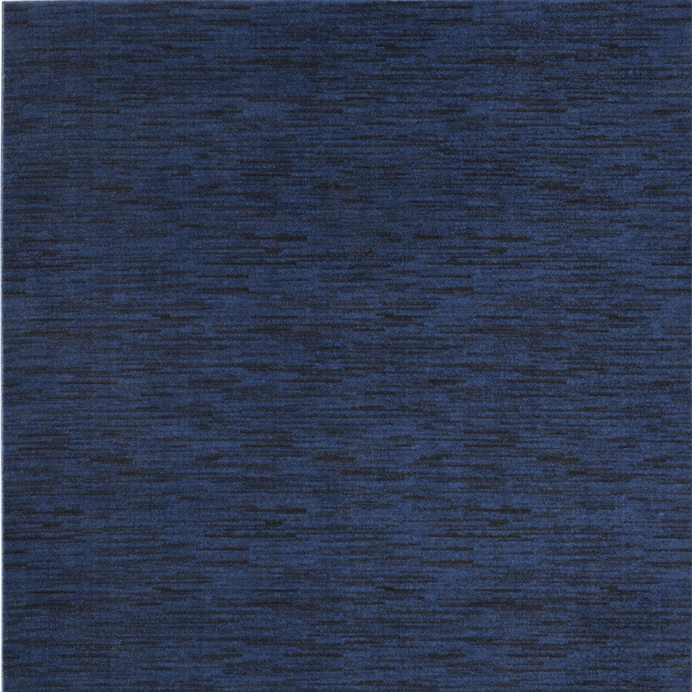 7' X 10' Midnight Blue Non Skid Indoor Outdoor Area Rug