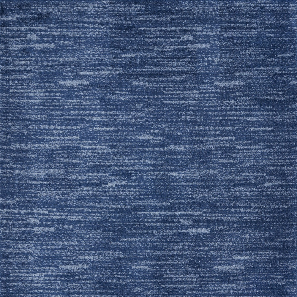 5' X 7' Navy Blue Non Skid Indoor Outdoor Area Rug