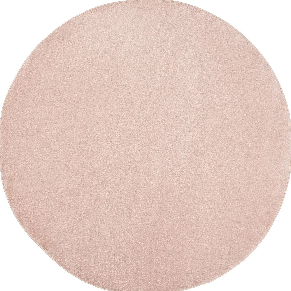 8' X 8' Pink Round Non Skid Indoor Outdoor Area Rug