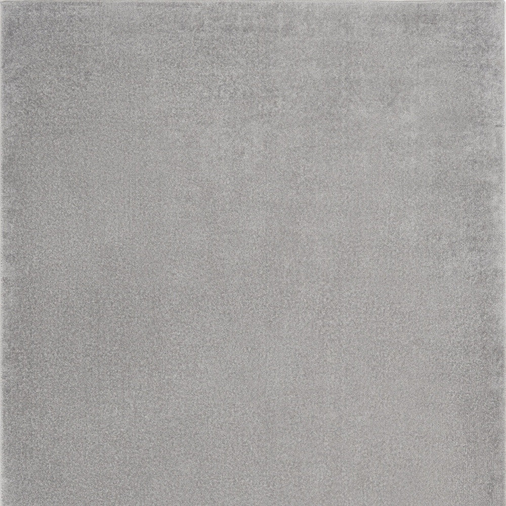 4' X 6' Silver Grey Non Skid Indoor Outdoor Area Rug