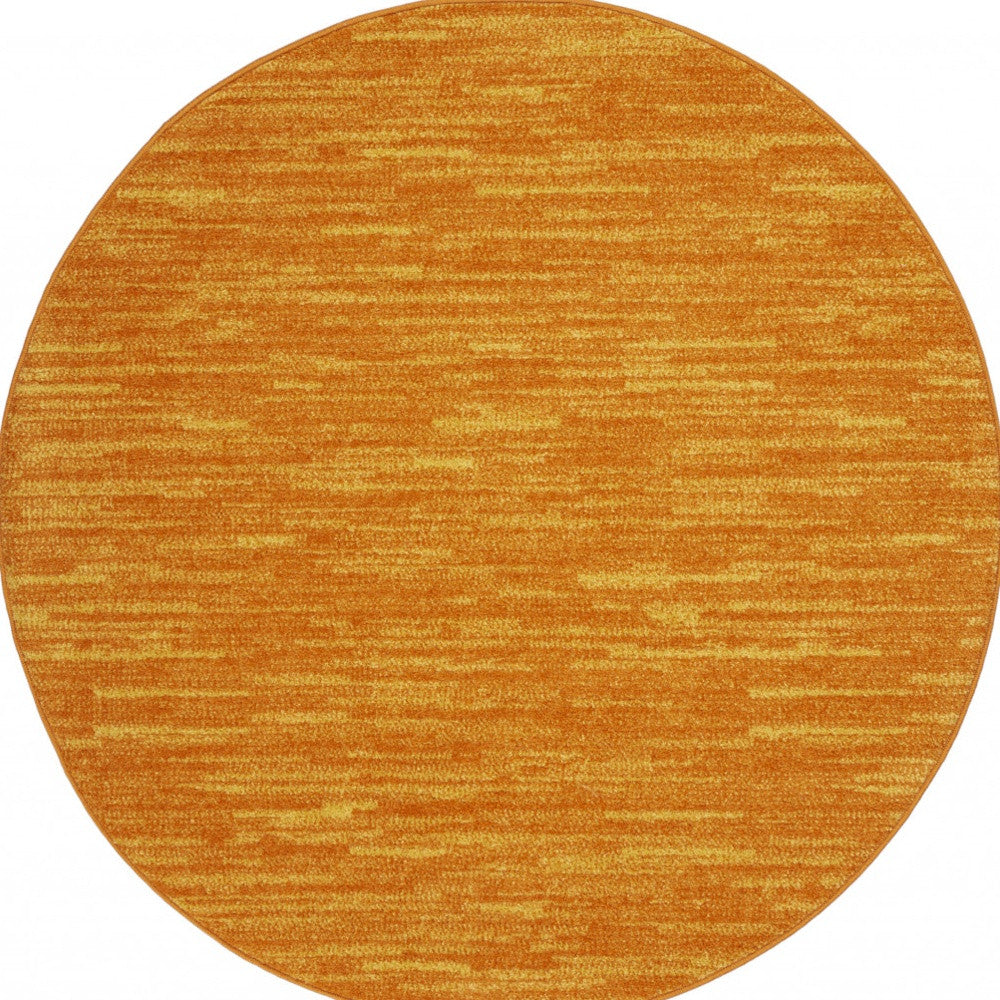 4' X 4' Sunburst Round Non Skid Indoor Outdoor Area Rug