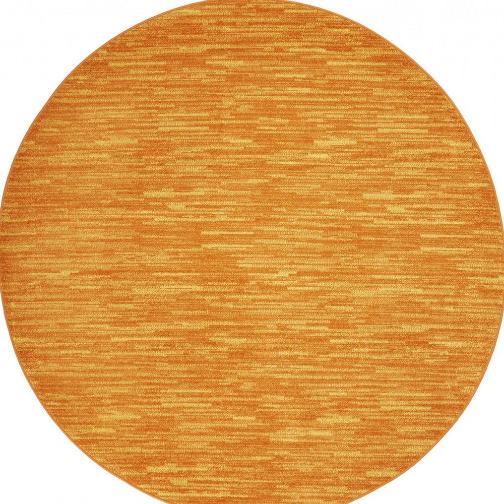 6' X 6' Sunburst Round Non Skid Indoor Outdoor Area Rug