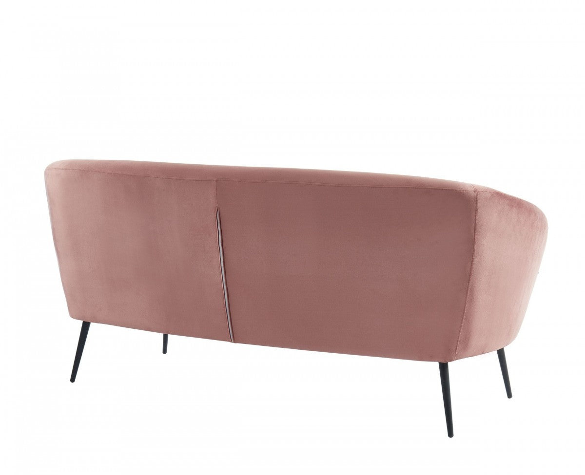 75" Coral Three Person Metal Legs Sofa