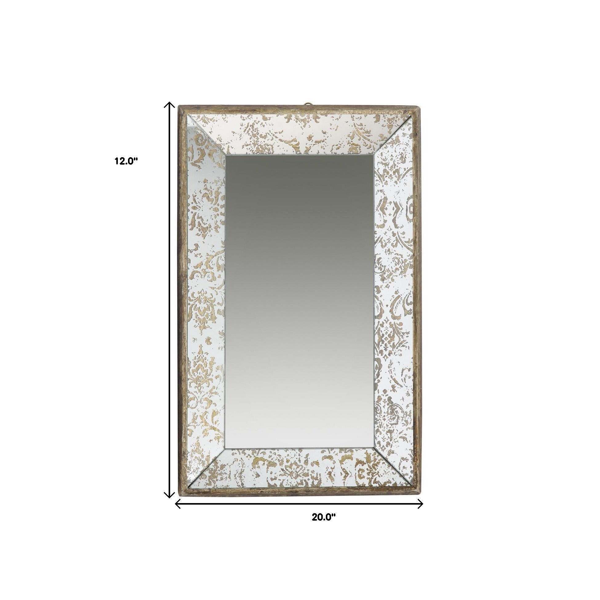 Silver Rectangle Accent Glass Mirror