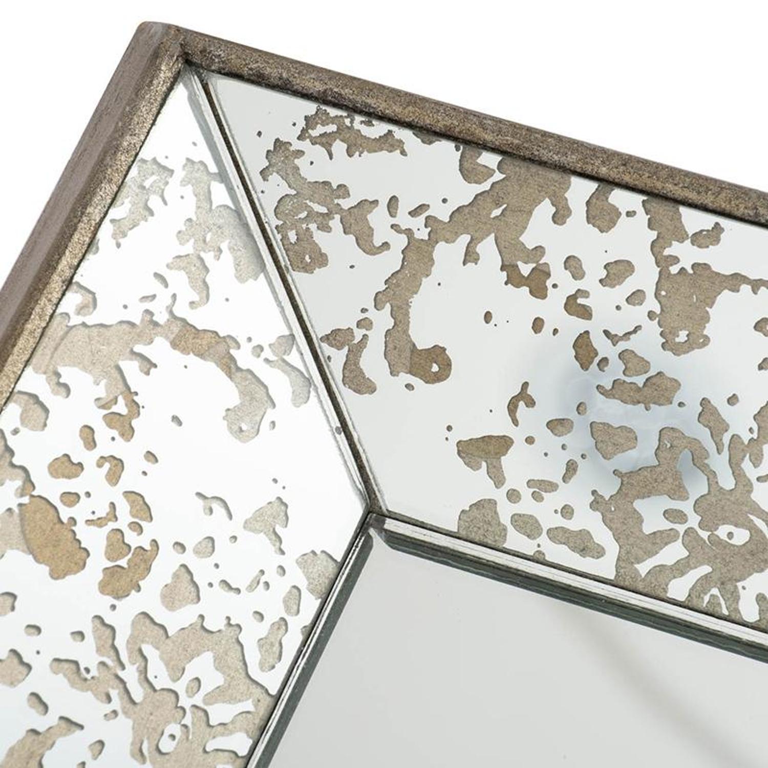 Silver Rectangle Accent Glass Mirror