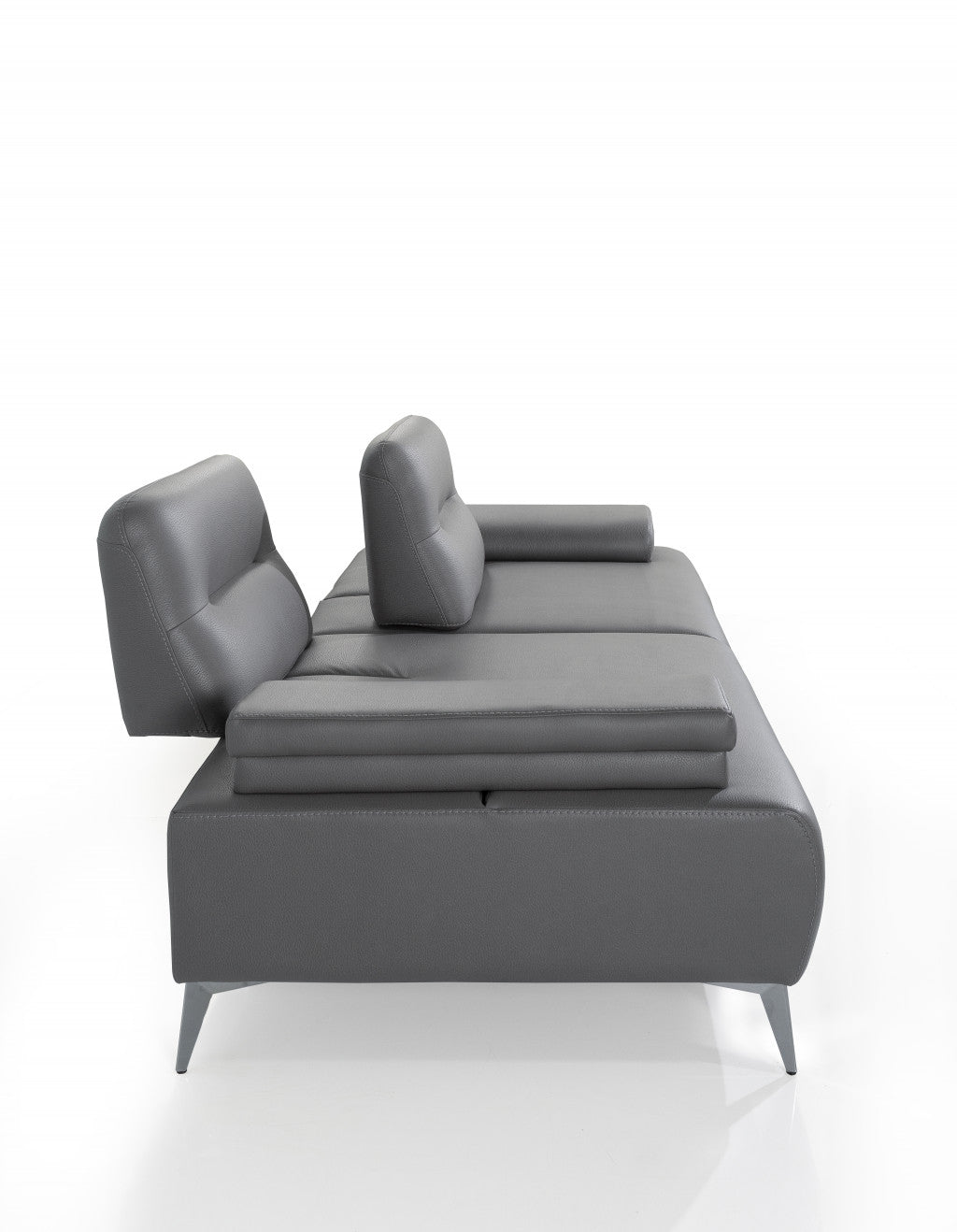 Ruslan Sofa in Light Grey Leather