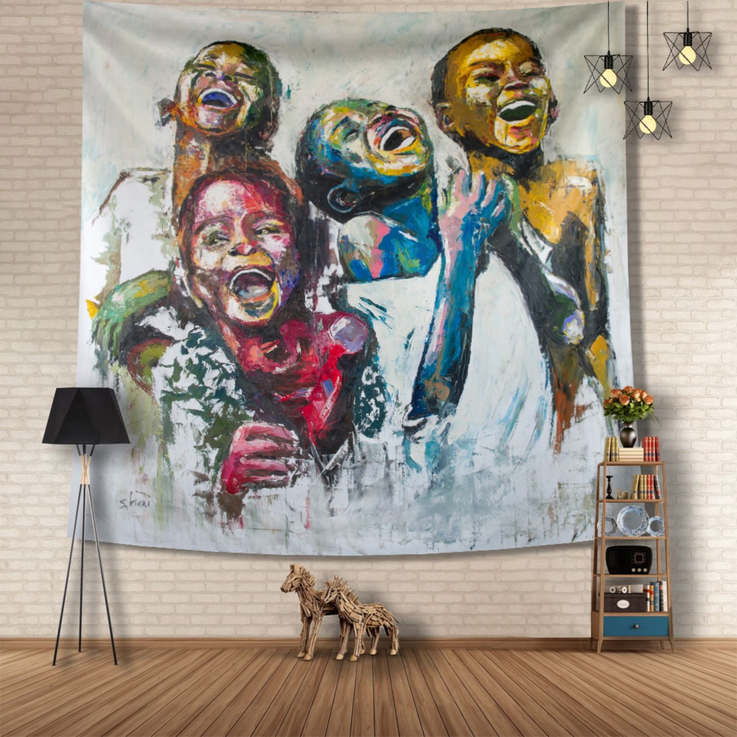 Julio Happy Kids Unframed Painting Wall Art