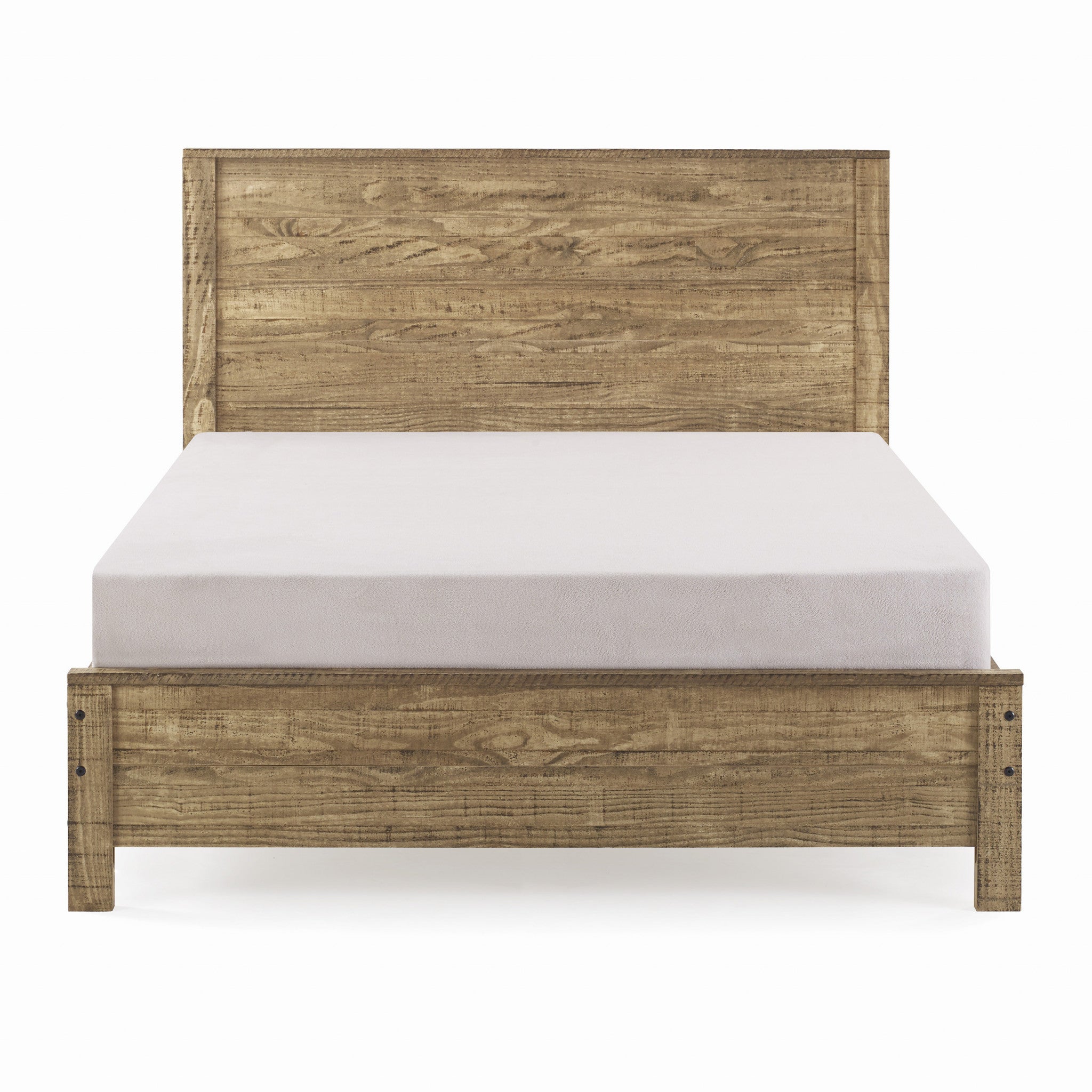 Walnut Brown Solid Wood Twin Bed Frame