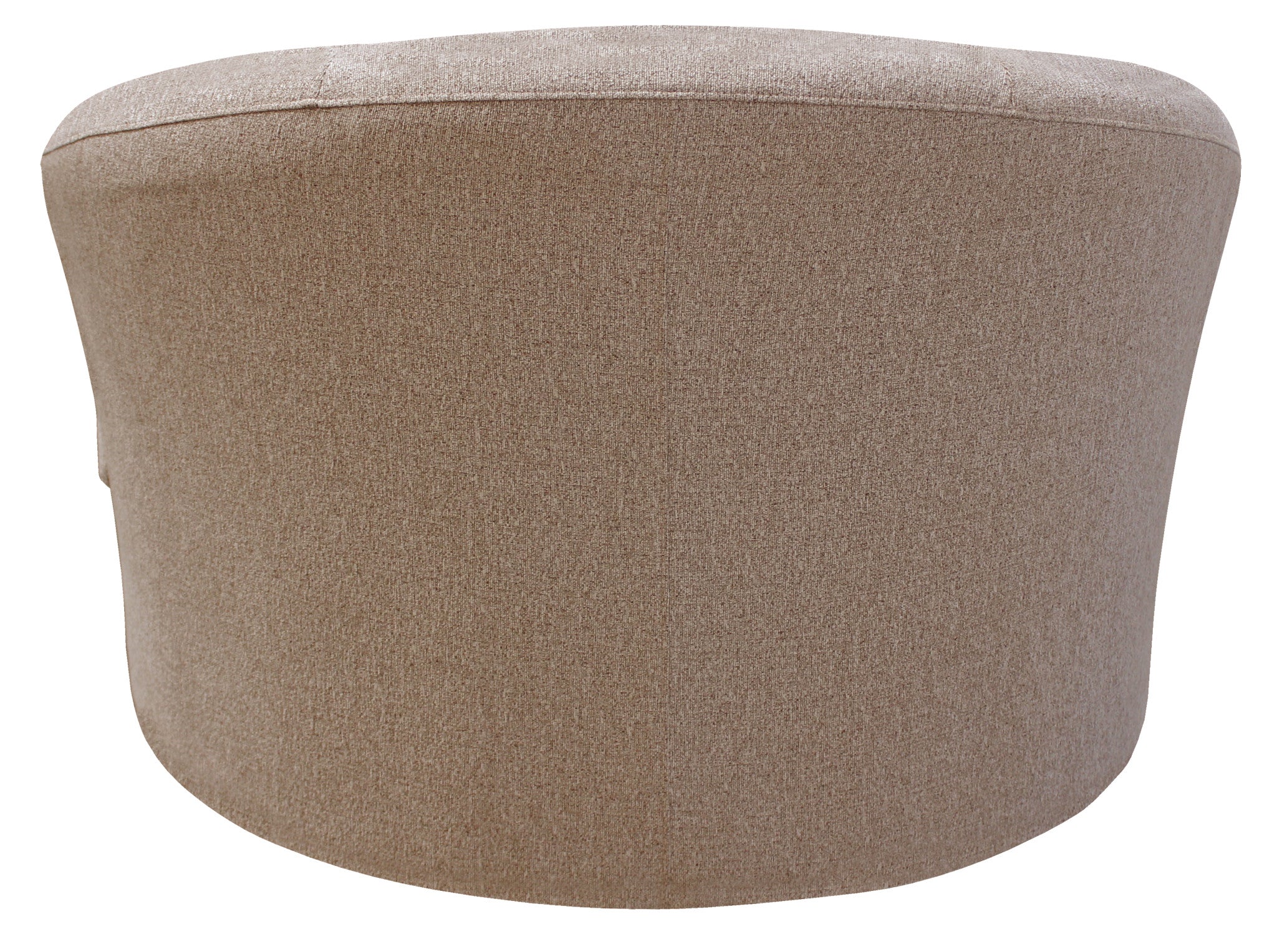 44" Sand Linen Solid Color Swivel Barrel Chair