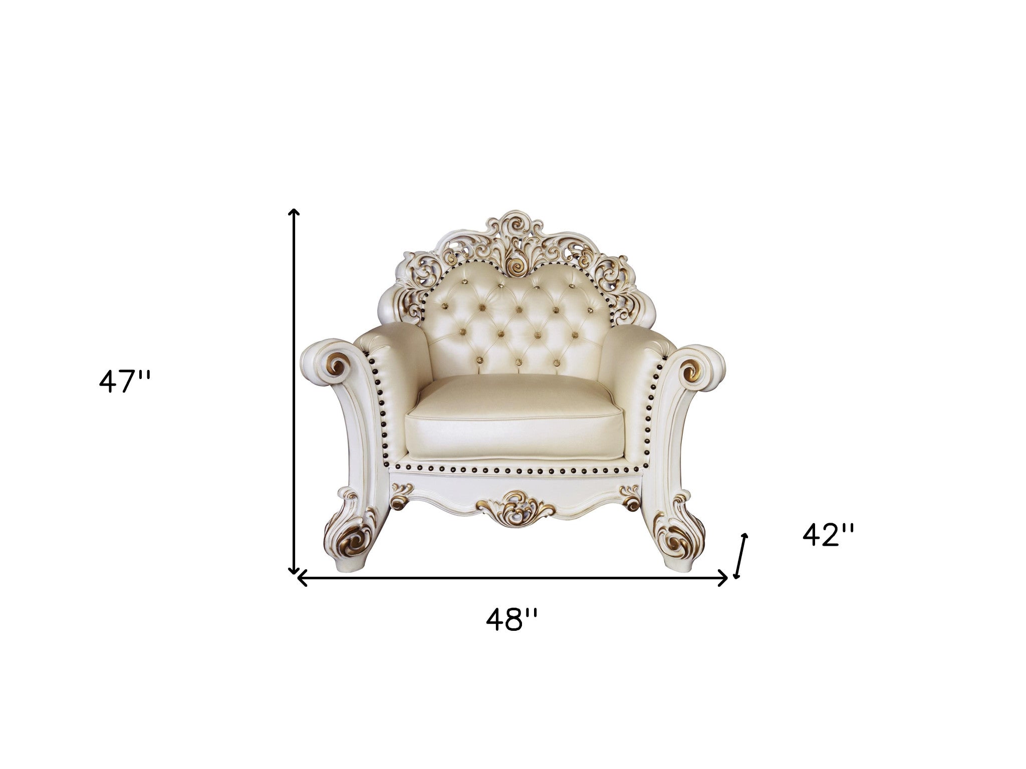 Antique Pearl Armchair